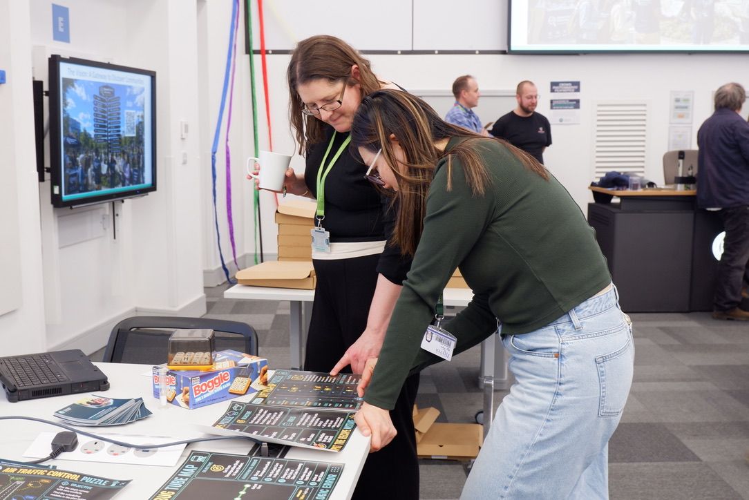 Research Coding Community Fair event photo showing the fair in progress