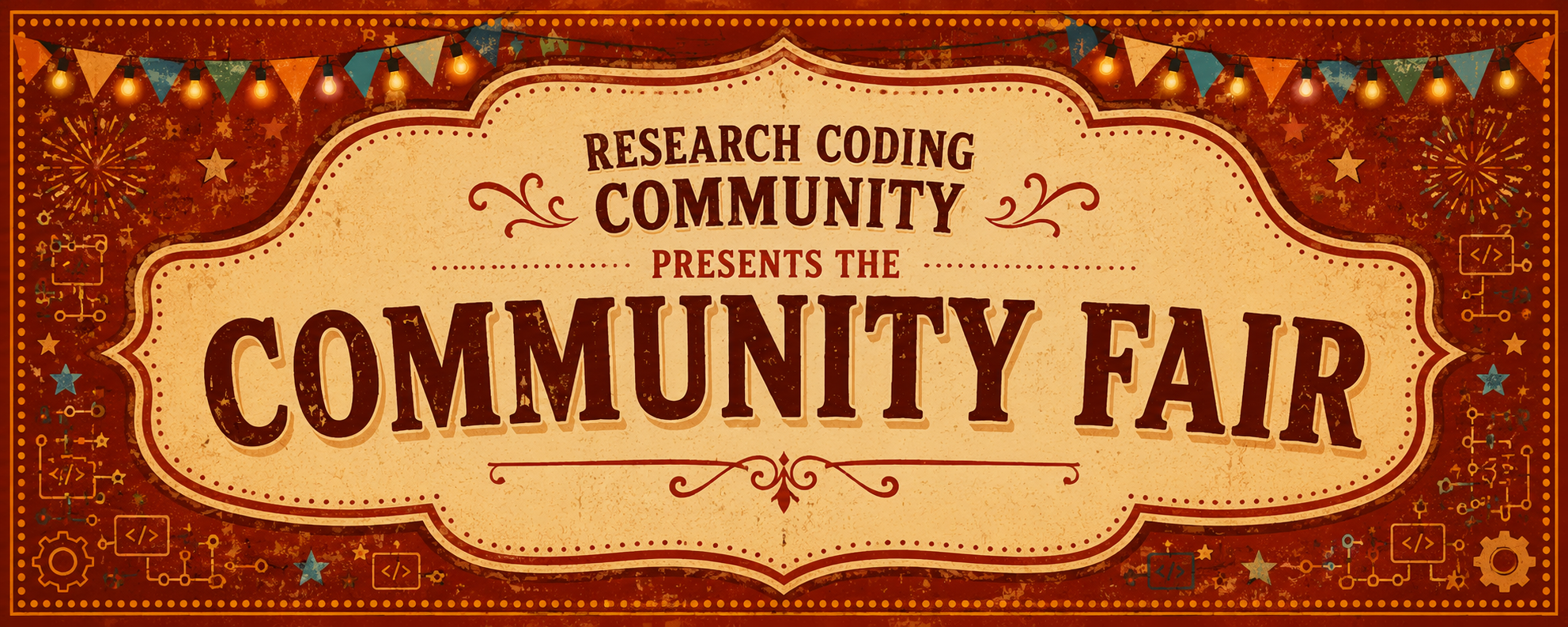 Research Coding Community presents the Community Fair